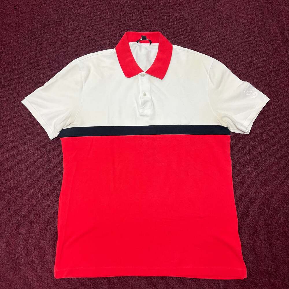 Y2K Gucci White Cotton Piqué Polo Shirt with Web Stripe Detail